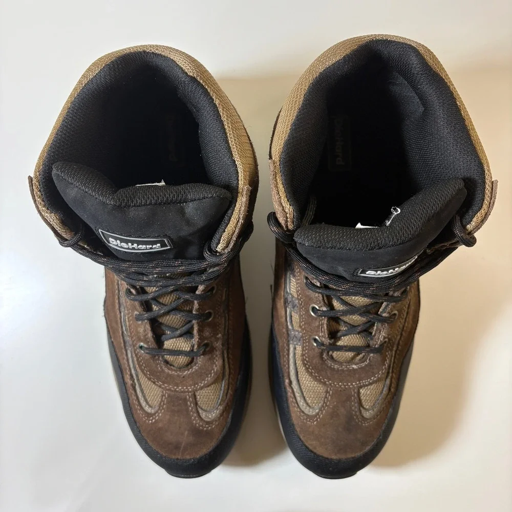 DieHard Men Mars Steel Toe Work Boot 13W Brown Oil Slip  display picture 1